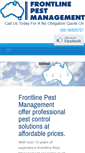 Mobile Screenshot of frontlinepestmanagement.com.au